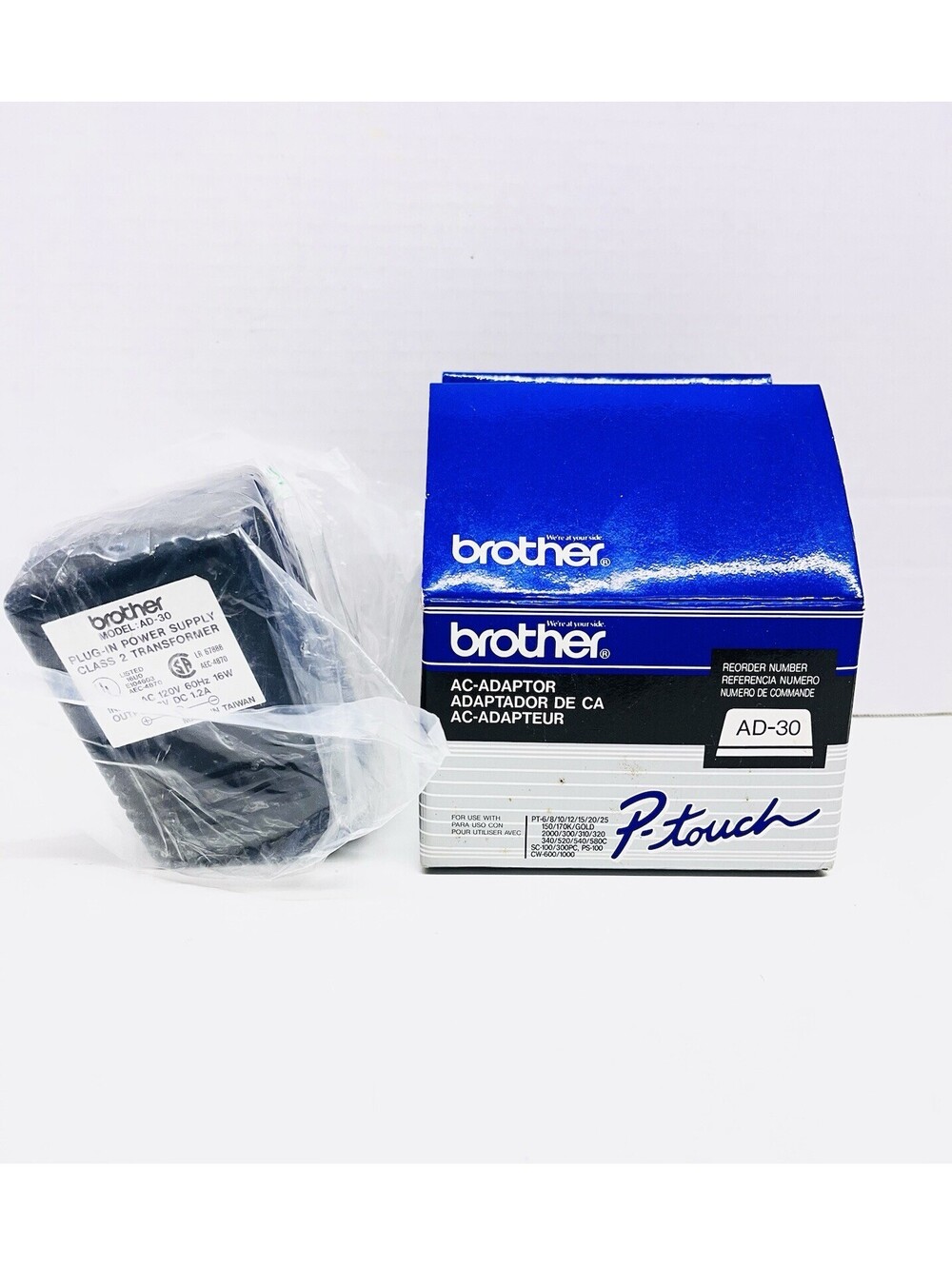 Genuine Brother AD-30 AC Adapter Charger, 120V/7V 1.2A 16W, Plug In Power Supply